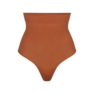 Skims Everyday Sculpt High Waist Thong - Bronze​